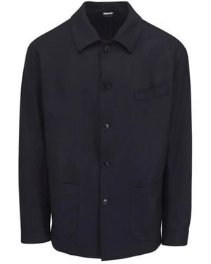 Atelier Munro Buttoned Shirt Jacket - Blue