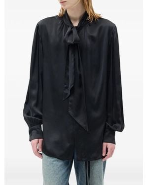Ann Demeulemeester Runo Overhemd Met Strik - Zwart