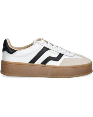 GANT Leather Stripe Trainers - White
