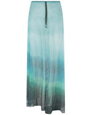 Pin-Up Stars Paréo Tie-Dye À Lien De Resserrage - Bleu