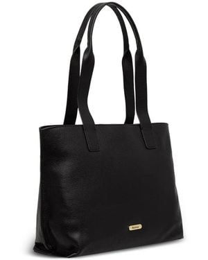 Barbour Große Alder Tote Bag Aus Gekörntem Leder - Schwarz