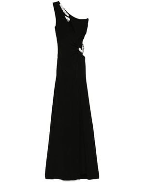 Nissa Crystal-Embellished Gown - Black