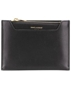 Saint Laurent Mini Pouch Cardholder Pouch - Black