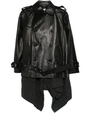 Sacai Chaqueta con doble botonadura - Negro