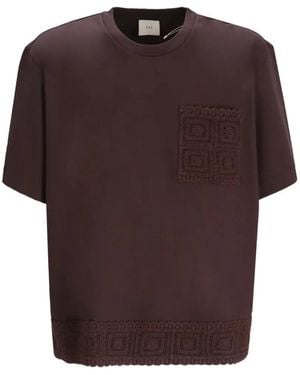 Che Studios T-Shirt Con Tasca - Marrone