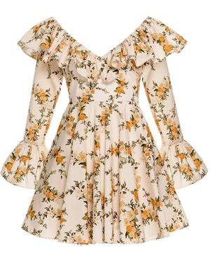 Agua Bendita Verso Valle Mini Dress - Natural
