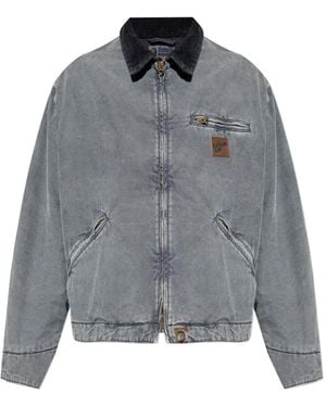 A Bathing Ape Hemdjacke mit Cordkragen - Grau