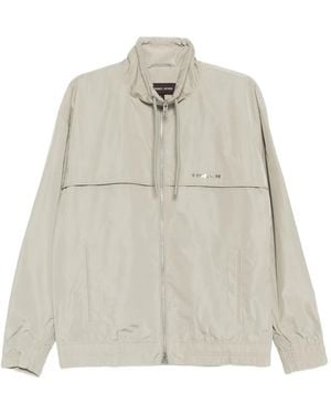 Michael Kors Logo-Plaque Jacket - White