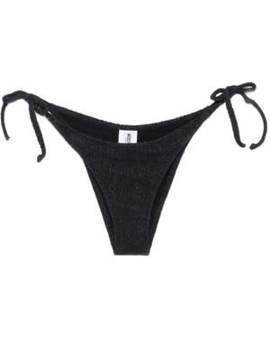 Moschino Texturiertes Bikinihöschen - Schwarz