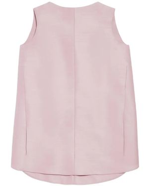 Balenciaga Sleeveless A-Line Mini Dress - Pink