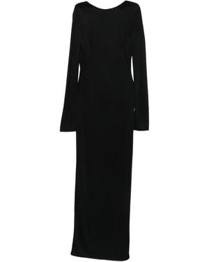 Saint Laurent Chain-Embellished Dress - Black