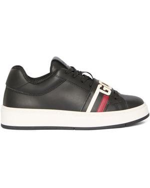Gcds Leather Sneakers - Black