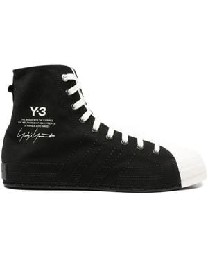 Y-3 High-Top Trainers - Black