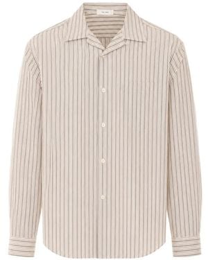 The Row Vanja Striped Shirt - White