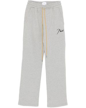Rhude Signature Drawstring Trousers - White
