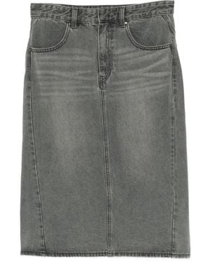 JNBY Denim Midi Skirt - Grey
