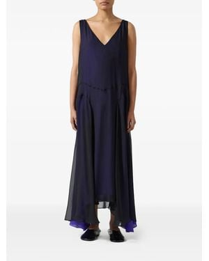 Kallmeyer V-neck maxi dress - Blau