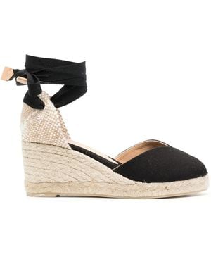 Castañer Carina Espadrilles Mit Wedge - Schwarz
