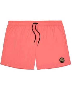 Jonsen Island Sperone Badge Swim Shorts - Pink
