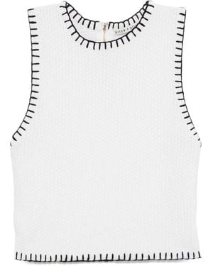 Alice + Olivia Amity Tank Top - White