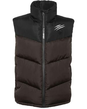 Philipp Plein Puffer Jacket Vest - Black