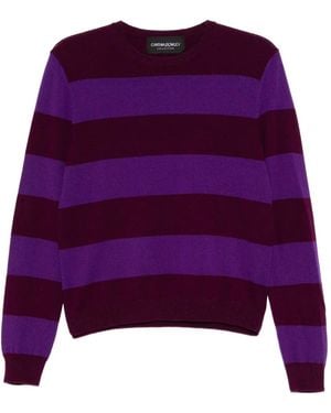 Cynthia Rowley Lucky Striped Top - Purple