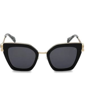 Blumarine Cat-Eye-Frame Sunglasses - Black