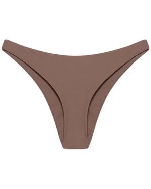 JADE Swim Low-Rise Waist Bikini Bottoms - Grey