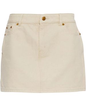 MICHAEL Michael Kors Falda Corta Vaquera - Neutro