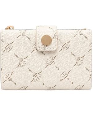 Joop! Cortina C-Four Logo-Print Bi-Fold Coin Purse - Natural