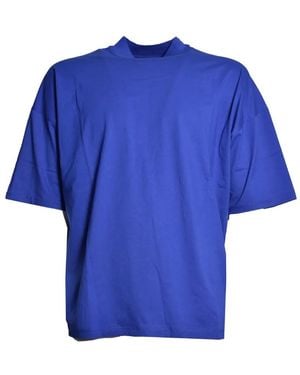 Jil Sander High-Neck T-Shirt - Blue