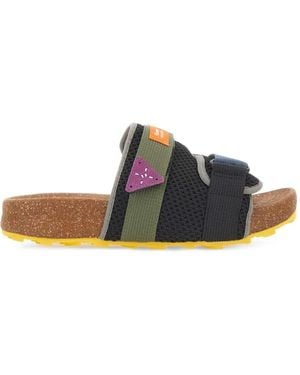 Flower Mountain Niwa Touch-Strap Flat Sandals - Multicolour