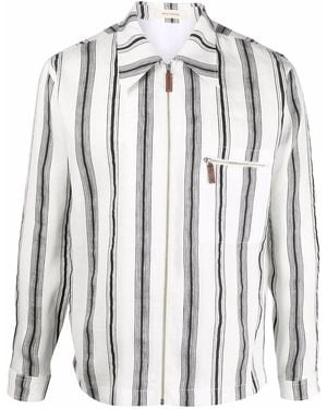 Wales Bonner Stripe-Print Shirt - Black