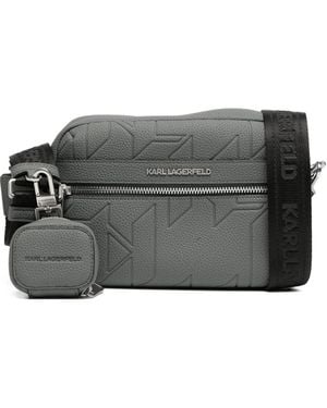 Karl Lagerfeld K/urban Monogram Camera Bag - グレー