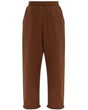 Entire studios Elasticated-Waist Track Trousers - Brown