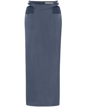 Dion Lee マキシスカート - ブルー