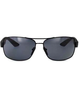 Prada Linea Rossa Gafas De Sol Con Montura Rectangular - Azul