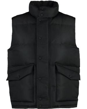McQueen Graffiti-Print Padded Gilet - Black