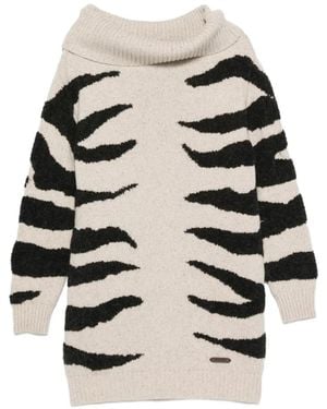 Moschino Long-Sleeve Mini Dress - Black