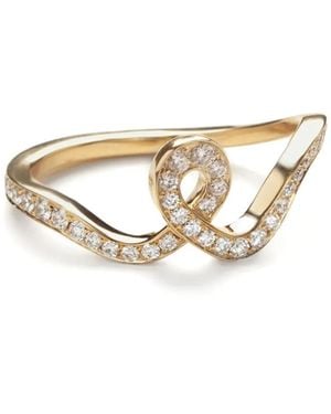 Sophie Bille Brahe 18Kt Recycled Ribbon Diamond Ring - White