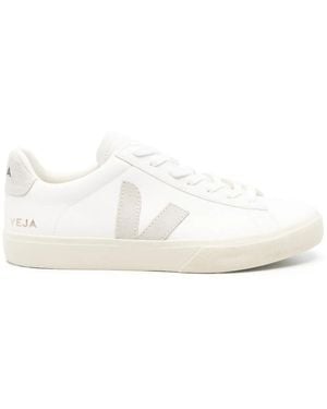 Veja Campo Leather Trainers - White