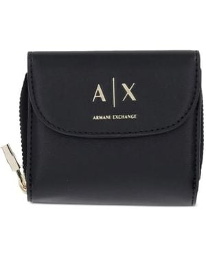 ARMANI EXCHANGE Portemonnaie Mit Logo-Print - Schwarz