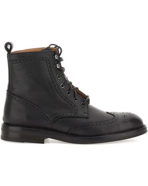 Duca Degli Abruzzi George Lace-Up Boots - Black