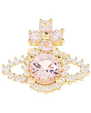 Vivienne Westwood Orb Stud Earrings - White