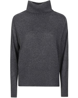 Aragona Roll-Neck Cashmere Sweater - Gray