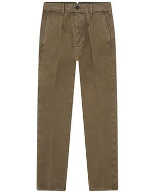 Fortela Pencest Double-Pleat Trousers - Green