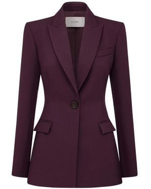 Alex Perry Single-Breasted Contour Blazer - Purple