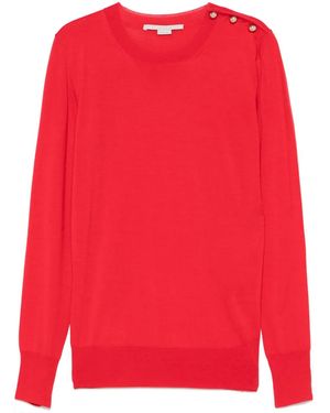 Stella McCartney Top de punto fino - Rojo