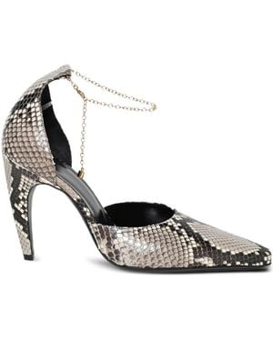 Jude 105Mm Faith Heeled Court Shoes - Metallic
