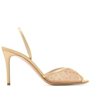 Andrea Wazen Jen Slingback Court Shoes - Natural